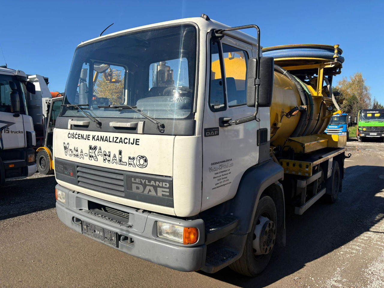 DAF AE55 4x2 vacuum + pressure truck - 8000 liters - Fekálne vozidlo: obrázok 1 DAF AE55 4x2 vacuum + pressure truck - 8000 liters - Fekálne vozidlo: obrázok 1