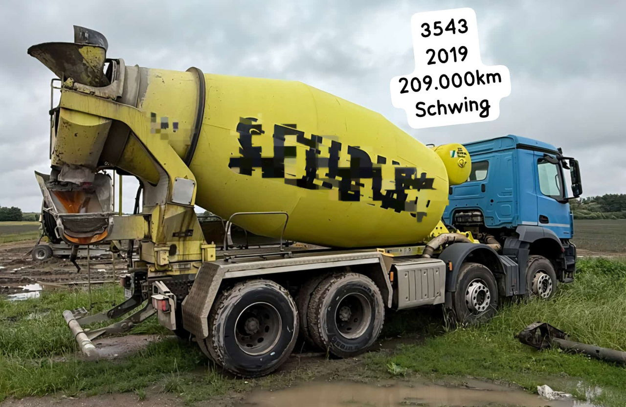 Mercedes-Benz Arocs 3543 8x4 schwing mixer 9m3 - Domiešavač: obrázok 4 Mercedes-Benz Arocs 3543 8x4 schwing mixer 9m3 - Domiešavač: obrázok 4