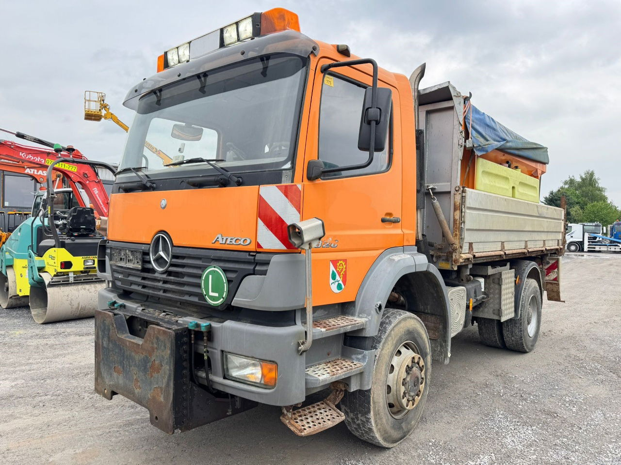 Mercedes-Benz Atego 1828 AK 4X4 meiller tipper - snow plow - salt spreader - Sklápač: obrázok 1 Mercedes-Benz Atego 1828 AK 4X4 meiller tipper - snow plow - salt spreader - Sklápač: obrázok 1