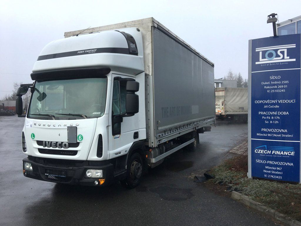 Iveco 75-190 Eurocargo 18 Pal. Dhollandia 1000 kg - Plachtová dodávka: obrázok 1 Iveco 75-190 Eurocargo 18 Pal. Dhollandia 1000 kg - Plachtová dodávka: obrázok 1