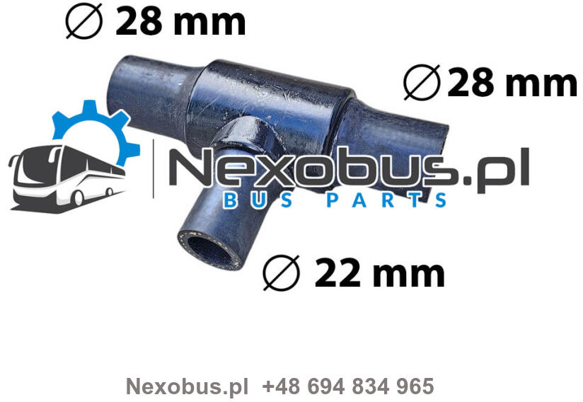 Trójnik układu ogrzewania Setra 531DT Mercedes Citaro D=28/22/28 mm A0029977474 - Kúrenie/ Vetranie pre Autobus: obrázok 1 Trójnik układu ogrzewania Setra 531DT Mercedes Citaro D=28/22/28 mm A0029977474 - Kúrenie/ Vetranie pre Autobus: obrázok 1