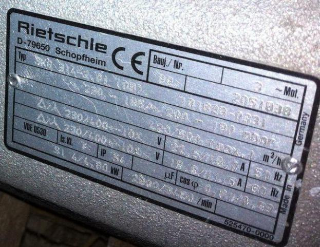 Elmo-Rietschle Side Channel Compressor Blower SKG 314-2 - Vzduchový kompresor: obrázok 2 Elmo-Rietschle Side Channel Compressor Blower SKG 314-2 - Vzduchový kompresor: obrázok 2