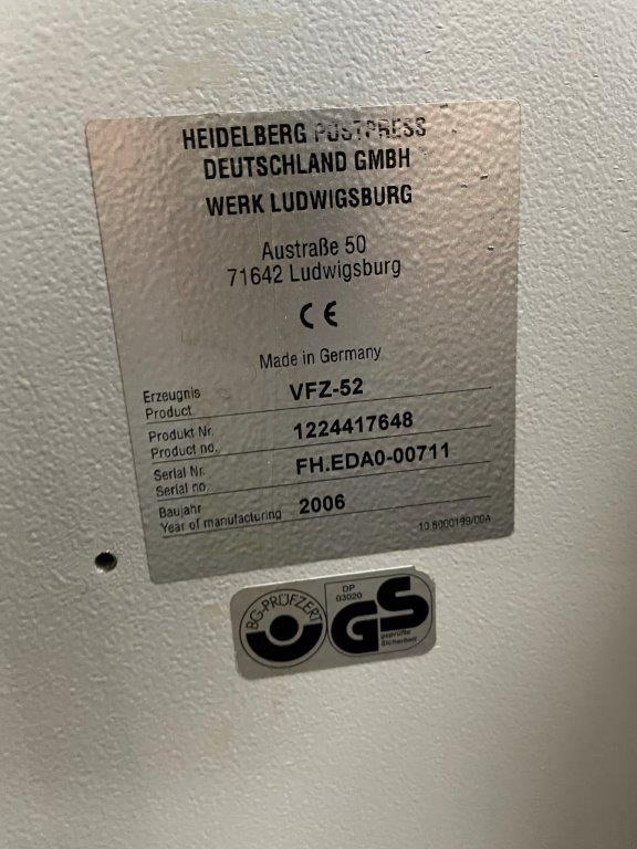 Heidelberg steel VFZ-52 H four-part folding unit - Skladací stroj: obrázok 3 Heidelberg steel VFZ-52 H four-part folding unit - Skladací stroj: obrázok 3