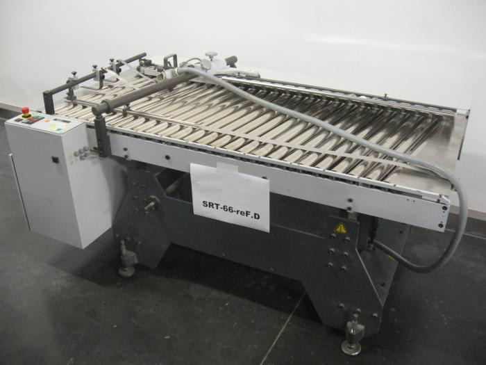 Heidelberg steel mobile, height-adjustable SRT 66 F-re-D inclined roller table (finishing station) - Skladací stroj: obrázok 1 Heidelberg steel mobile, height-adjustable SRT 66 F-re-D inclined roller table (finishing station) - Skladací stroj: obrázok 1