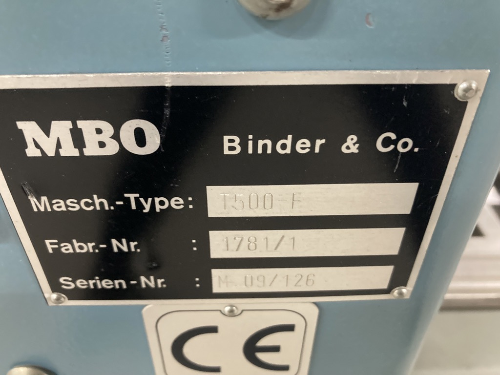 MBO buckle plate folding machine T 500-4-F - Skladací stroj: obrázok 2 MBO buckle plate folding machine T 500-4-F - Skladací stroj: obrázok 2