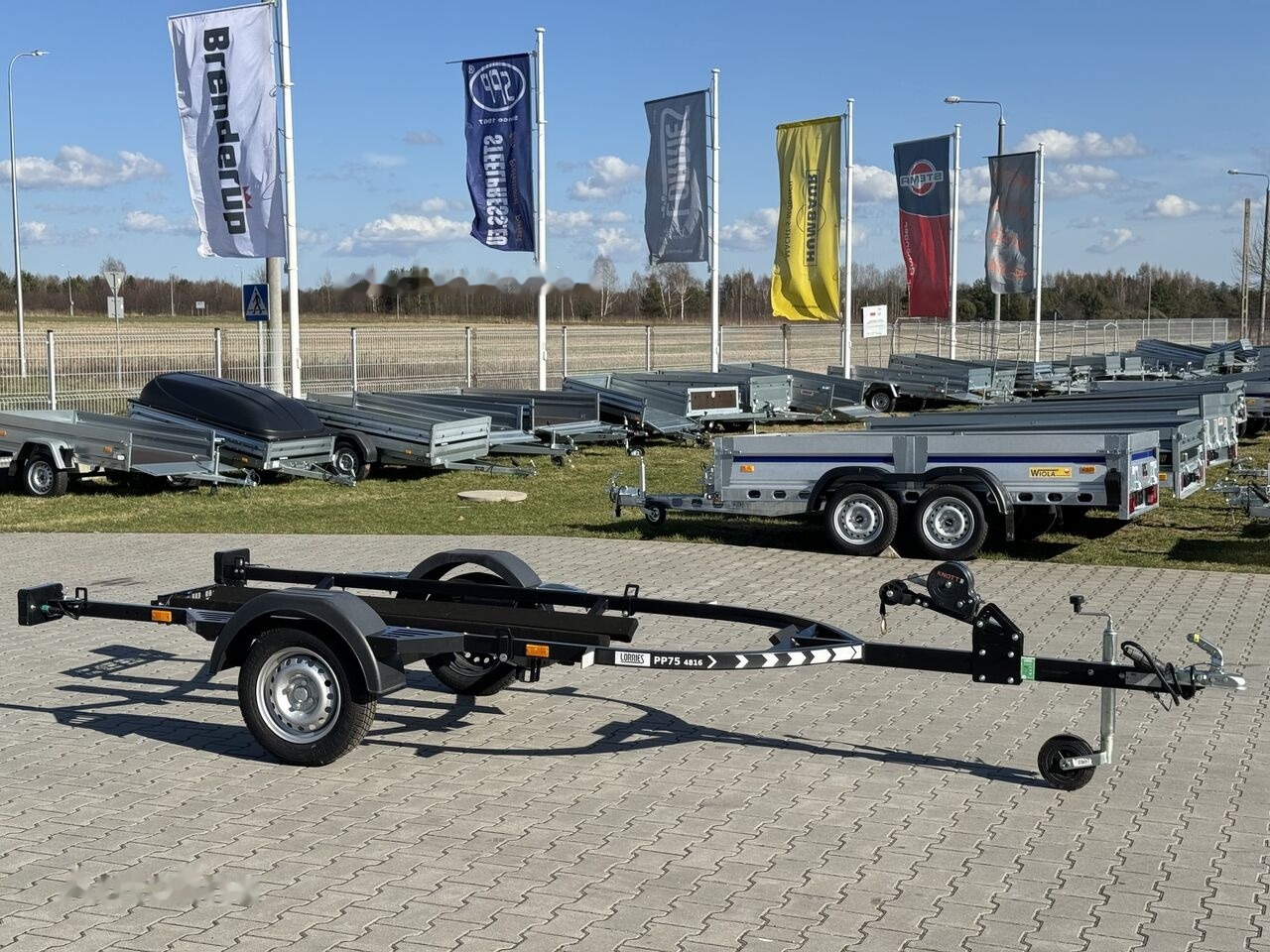 Nový Lodný príves Lorries PP75-4816 skuter wodny water jet-ski trailer black: obrázok 1