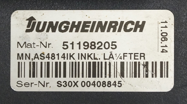 Jungheinrich 51159321 | Rij/hef regeling drive/lifting controller AS4814Ik Index - Riadiaca jednotka pre Manipulačná technika: obrázok 4 Jungheinrich 51159321 | Rij/hef regeling drive/lifting controller AS4814Ik Index - Riadiaca jednotka pre Manipulačná technika: obrázok 4