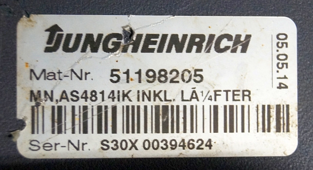 Jungheinrich 51159321 | Rij/hef regeling drive/lifting controller AS4814Ik Index - Riadiaca jednotka pre Manipulačná technika: obrázok 5 Jungheinrich 51159321 | Rij/hef regeling drive/lifting controller AS4814Ik Index - Riadiaca jednotka pre Manipulačná technika: obrázok 5