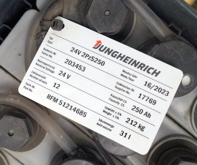 Jungheinrich unknown | Battery 24 2PZS250 year 2022 weight 212 kg sn. 203453 out - Akumulátor pre Manipulačná technika: obrázok 4 Jungheinrich unknown | Battery 24 2PZS250 year 2022 weight 212 kg sn. 203453 out - Akumulátor pre Manipulačná technika: obrázok 4