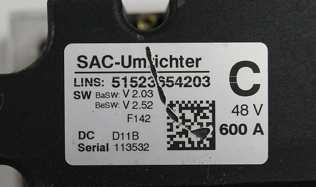 Still 51523654203 | Controller 48V/600A V2,03 V2,52 sn. 113532 from Still FMX12 - Riadiaca jednotka pre Manipulačná technika: obrázok 2 Still 51523654203 | Controller 48V/600A V2,03 V2,52 sn. 113532 from Still FMX12 - Riadiaca jednotka pre Manipulačná technika: obrázok 2