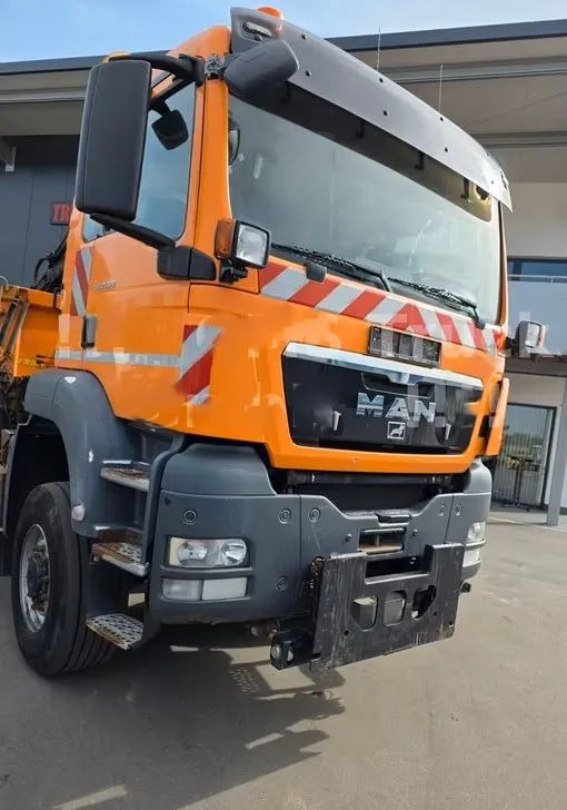 Sklápač MAN TGS 18.320 4x4 – Wywrotka trójstronna Meiller + Kran HIAB | Komunalny | Euro 5: obrázok 10