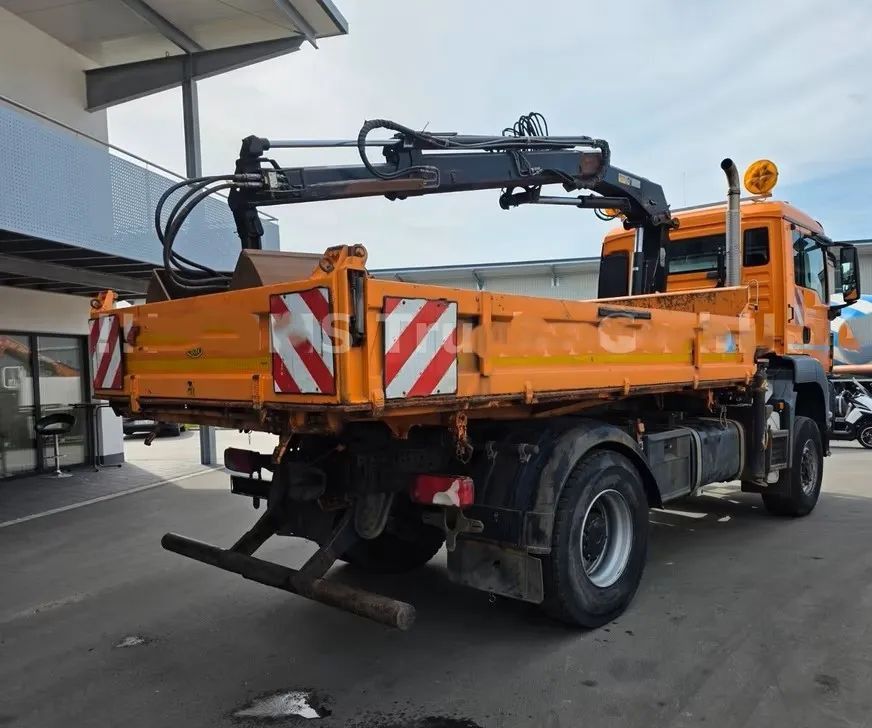 Sklápač MAN TGS 18.320 4x4 – Wywrotka trójstronna Meiller + Kran HIAB | Komunalny | Euro 5: obrázok 9