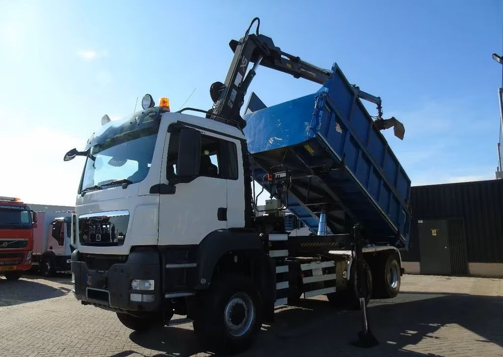 MAN TGS 26.400 6x6 – Wywrotka 3-stronna Meiller + Żuraw HIAB 166 E3 HIPRO – 429.222 km – Euro 4 - Sklápač, Auto s hydraulickou rukou: obrázok 1 MAN TGS 26.400 6x6 – Wywrotka 3-stronna Meiller + Żuraw HIAB 166 E3 HIPRO – 429.222 km – Euro 4 - Sklápač, Auto s hydraulickou rukou: obrázok 1