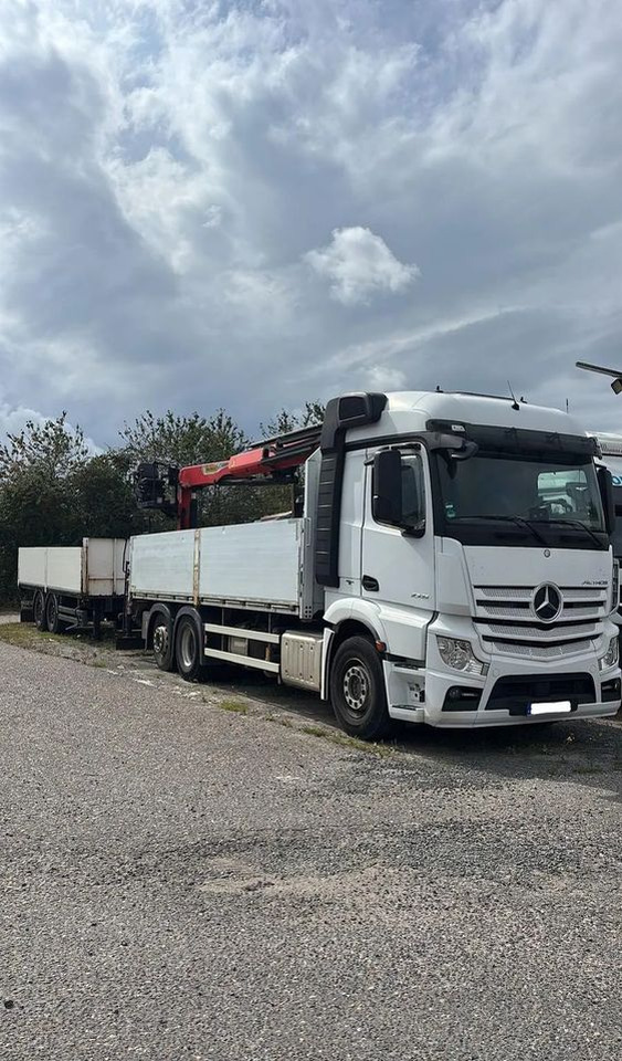 Mercedes-Benz ACTROS 2545 / 6x2 / HDS Palfinger PK 20.501 sterowany radiowo / Przyczepa w zestawie / Euro6/ Przebieg 340 000km - Valníkový/ Plošinový nákladný automobil, Auto s hydraulickou rukou: obrázok 1 Mercedes-Benz ACTROS 2545 / 6x2 / HDS Palfinger PK 20.501 sterowany radiowo / Przyczepa w zestawie / Euro6/ Przebieg 340 000km - Valníkový/ Plošinový nákladný automobil, Auto s hydraulickou rukou: obrázok 1