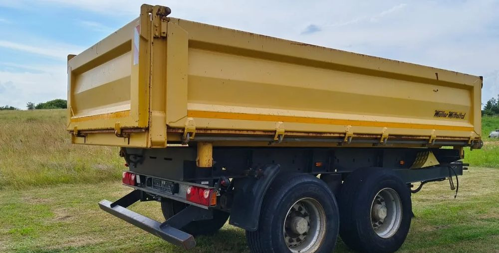 Miller Przyczepa Tandem R180 | Kipper Wywrotka trójstronna | Bordmatik- Manual | Zawieszenie pneumatyczne | Oś podnoszona|Stan idealny | - Príves sklápěcí: obrázok 4 Miller Przyczepa Tandem R180 | Kipper Wywrotka trójstronna | Bordmatik- Manual | Zawieszenie pneumatyczne | Oś podnoszona|Stan idealny | - Príves sklápěcí: obrázok 4