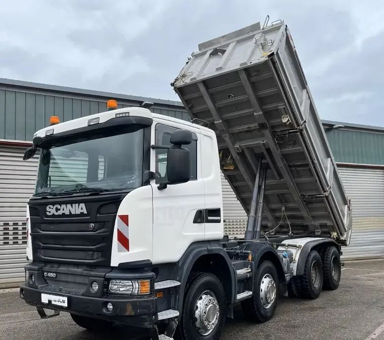 Scania G 450 8x4 | Meiller Bordmatik Wywrotka trójstronna | Retarder | 298.000 km!!!! | Euro 6 |1 właściciel - Sklápač: obrázok 1 Scania G 450 8x4 | Meiller Bordmatik Wywrotka trójstronna | Retarder | 298.000 km!!!! | Euro 6 |1 właściciel - Sklápač: obrázok 1