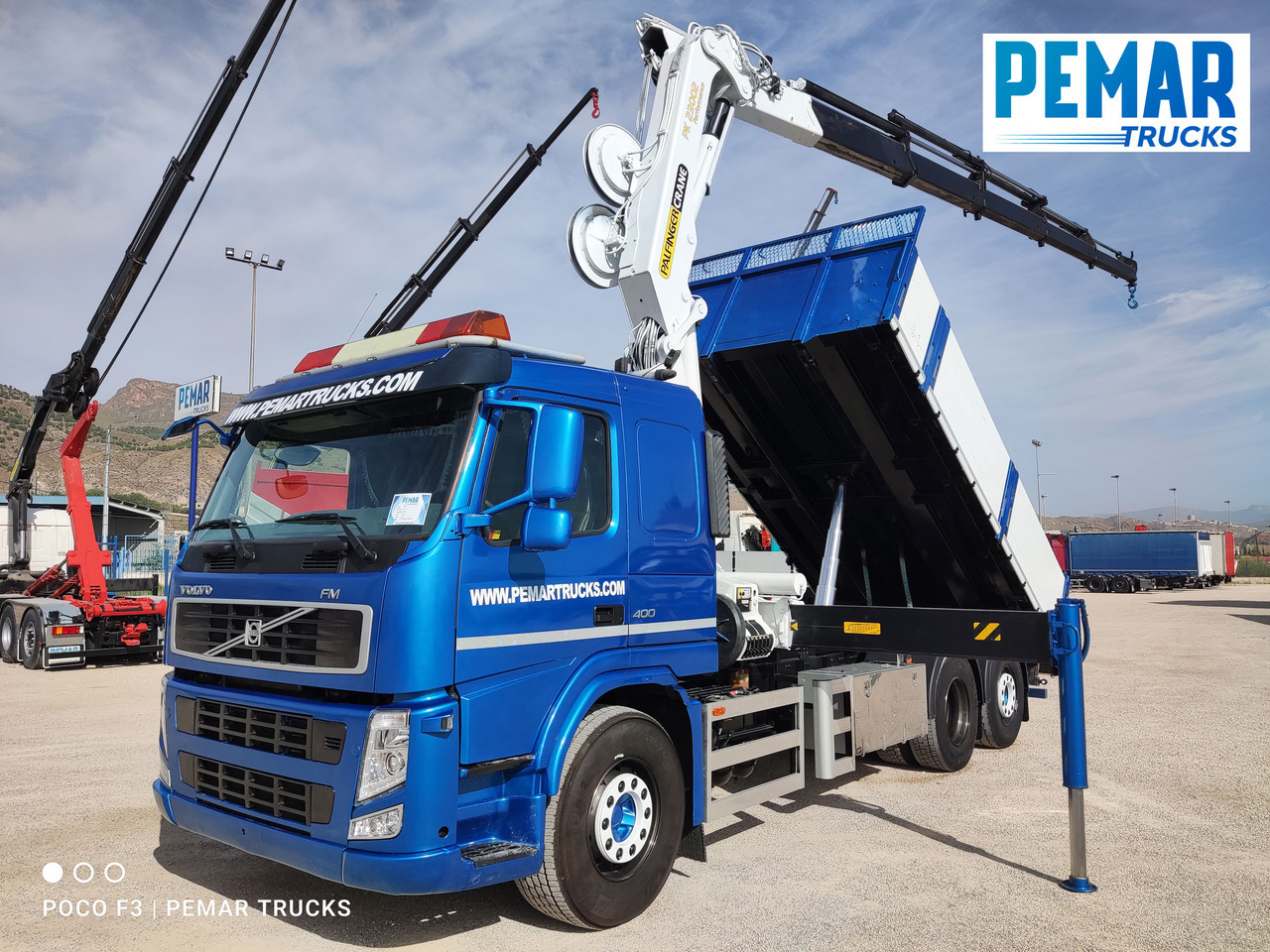 VOLVO FM 400 6X2 GRUA PALFINGER PK 23002 BASCULANTE - Sklápač, Auto s hydraulickou rukou: obrázok 1 VOLVO FM 400 6X2 GRUA PALFINGER PK 23002 BASCULANTE - Sklápač, Auto s hydraulickou rukou: obrázok 1