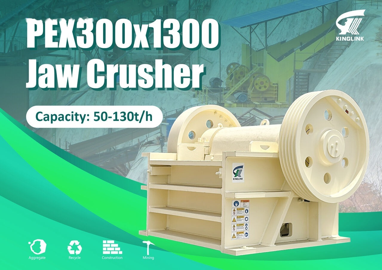 Kinglink PEX1251 | PEX300x1300 Secondary Stone Jaw Crusher - Čeľusťový drvič: obrázok 1 Kinglink PEX1251 | PEX300x1300 Secondary Stone Jaw Crusher - Čeľusťový drvič: obrázok 1