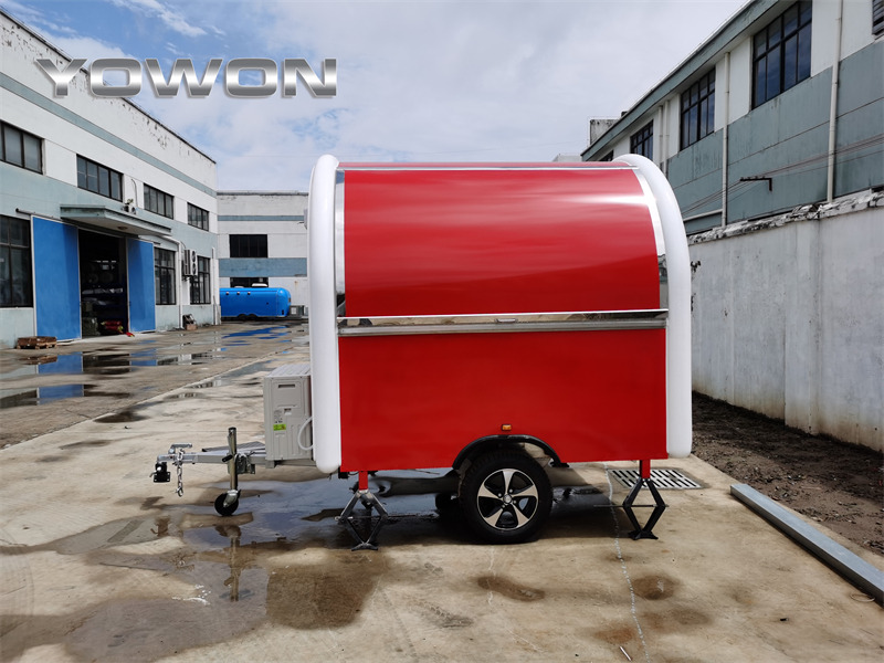 YOWON Fully customized food vending cart mobile street fast food trailer - Predajná príves: obrázok 2 YOWON Fully customized food vending cart mobile street fast food trailer - Predajná príves: obrázok 2