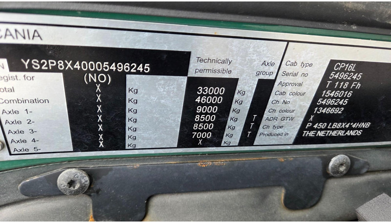 Fekálne vozidlo Scania P450 8X4*4: obrázok 17 Fekálne vozidlo Scania P450 8X4*4: obrázok 17