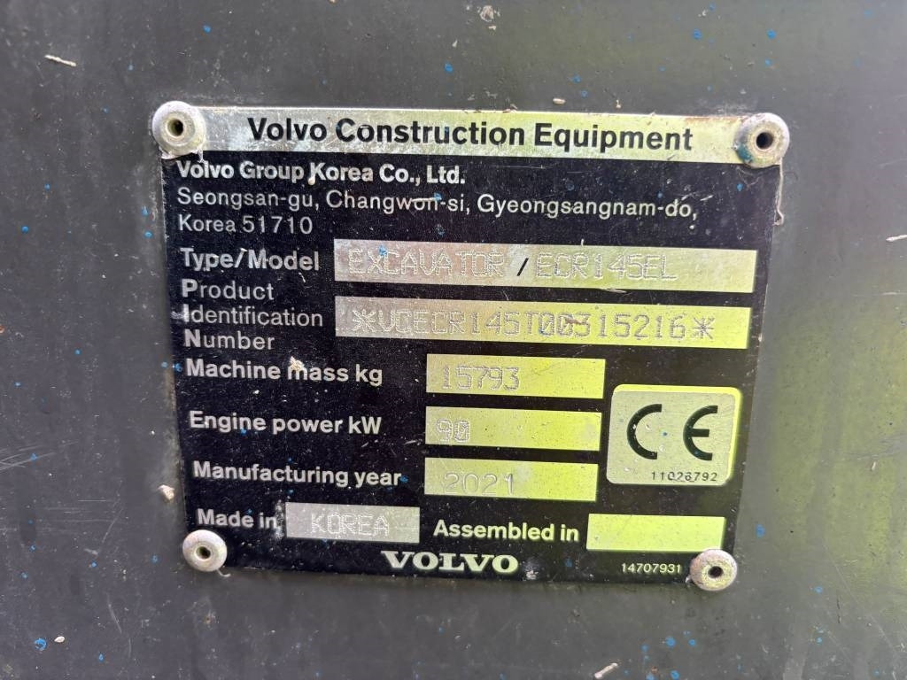 Volvo ECR 145 EL (Under Preparation)  - Pásové rýpadlo: obrázok 2 Volvo ECR 145 EL (Under Preparation)  - Pásové rýpadlo: obrázok 2