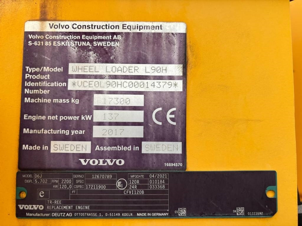 Volvo L 90 H (Under Preparation)  - Kolesový nakladač: obrázok 3 Volvo L 90 H (Under Preparation)  - Kolesový nakladač: obrázok 3
