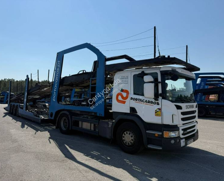 Scania P 450 - Nákladné vozidlo na prepravu automobilov, Náves prepravník áut: obrázok 1 Scania P 450 - Nákladné vozidlo na prepravu automobilov, Náves prepravník áut: obrázok 1