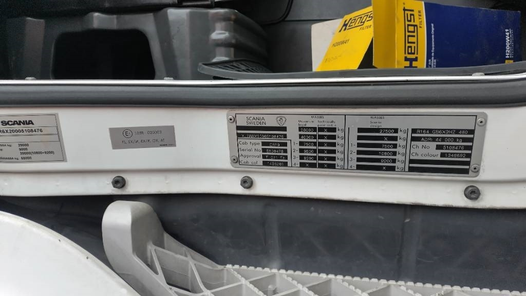 Scania R164 480 rautajouset,av4100mm , ADR. HIENO!! - Podvozek s kabinou: obrázok 5 Scania R164 480 rautajouset,av4100mm , ADR. HIENO!! - Podvozek s kabinou: obrázok 5