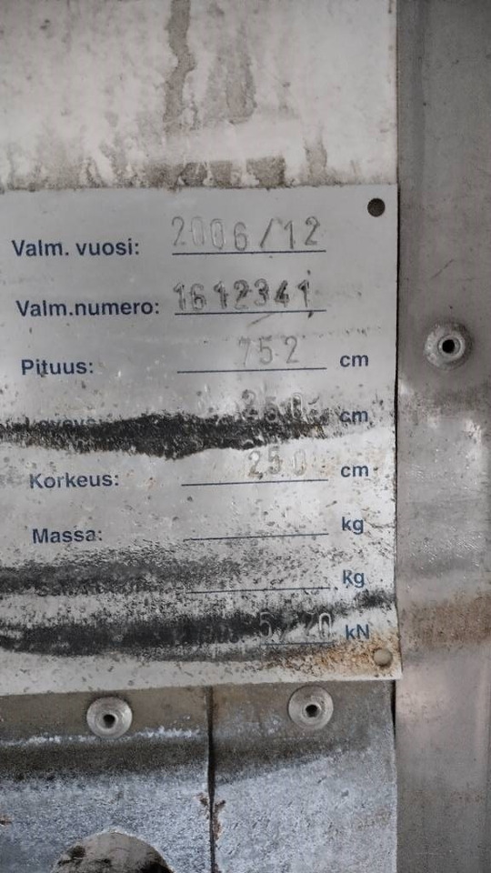 VAK 7,5m kokosivuauk kori+pl-nostin - Skříňová nadstavba: obrázok 5 VAK 7,5m kokosivuauk kori+pl-nostin - Skříňová nadstavba: obrázok 5
