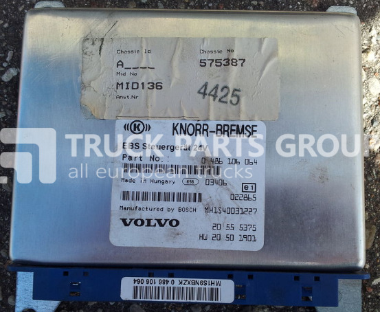 VOLVO FH12 ECU, EDC, EBS Control unit 20555375, 0486106064, 20410009, control unit - Riadiaca jednotka pre Nákladné auto: obrázok 1 VOLVO FH12 ECU, EDC, EBS Control unit 20555375, 0486106064, 20410009, control unit - Riadiaca jednotka pre Nákladné auto: obrázok 1