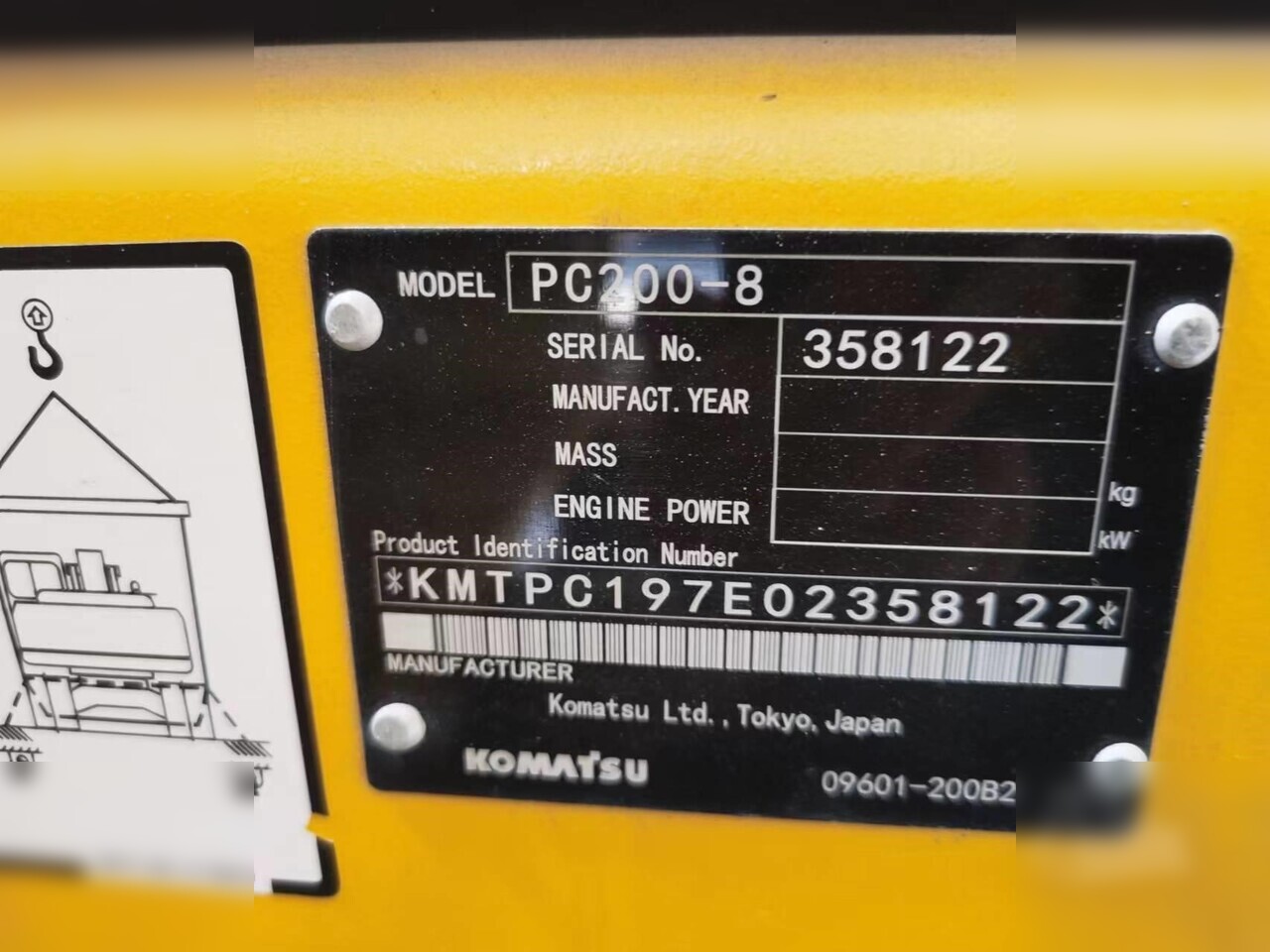 KOMATSU PC200 - Pásové rýpadlo: obrázok 3 KOMATSU PC200 - Pásové rýpadlo: obrázok 3