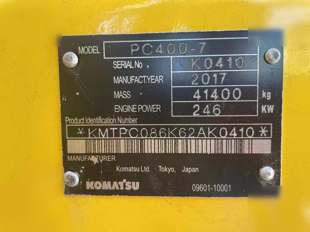 KOMATSU PC400-7 - Pásové rýpadlo: obrázok 4 KOMATSU PC400-7 - Pásové rýpadlo: obrázok 4
