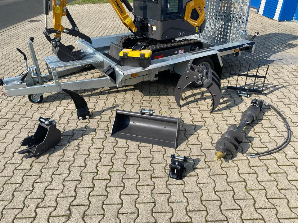 Minibagger BK1250KJSR + Tieflader + Zubehör *INKL.19% MWST*BERGER KRAUS*VERSTELLFAHRWERK* KUBOTA*SOFORT!* - Mini rýpadlo: obrázok 3 Minibagger BK1250KJSR + Tieflader + Zubehör *INKL.19% MWST*BERGER KRAUS*VERSTELLFAHRWERK* KUBOTA*SOFORT!* - Mini rýpadlo: obrázok 3