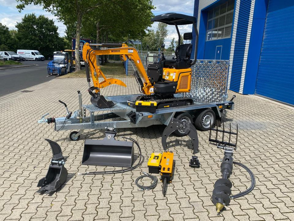 Minibagger BK1300JSR + Tieflader + Zubehör *INKL.19% MWST*BERGER KRAUS*VERSTELLFAHRWERK* KUBOTA*SOFORT!* - Mini rýpadlo: obrázok 1 Minibagger BK1300JSR + Tieflader + Zubehör *INKL.19% MWST*BERGER KRAUS*VERSTELLFAHRWERK* KUBOTA*SOFORT!* - Mini rýpadlo: obrázok 1