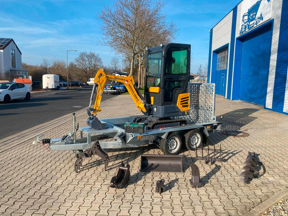 Minibagger BK950KS + Tieflader + Zubehör *INKL.19% MWST*BERGER KRAUS*KABINE*SOFORT!* - Mini rýpadlo: obrázok 1 Minibagger BK950KS + Tieflader + Zubehör *INKL.19% MWST*BERGER KRAUS*KABINE*SOFORT!* - Mini rýpadlo: obrázok 1