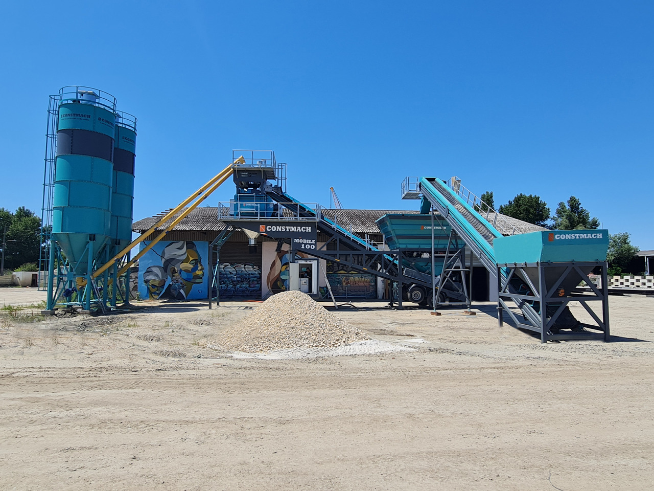 Nový Betonáreň Constmach Centrale à Béton Mobile de 100 m³/h: obrázok 12