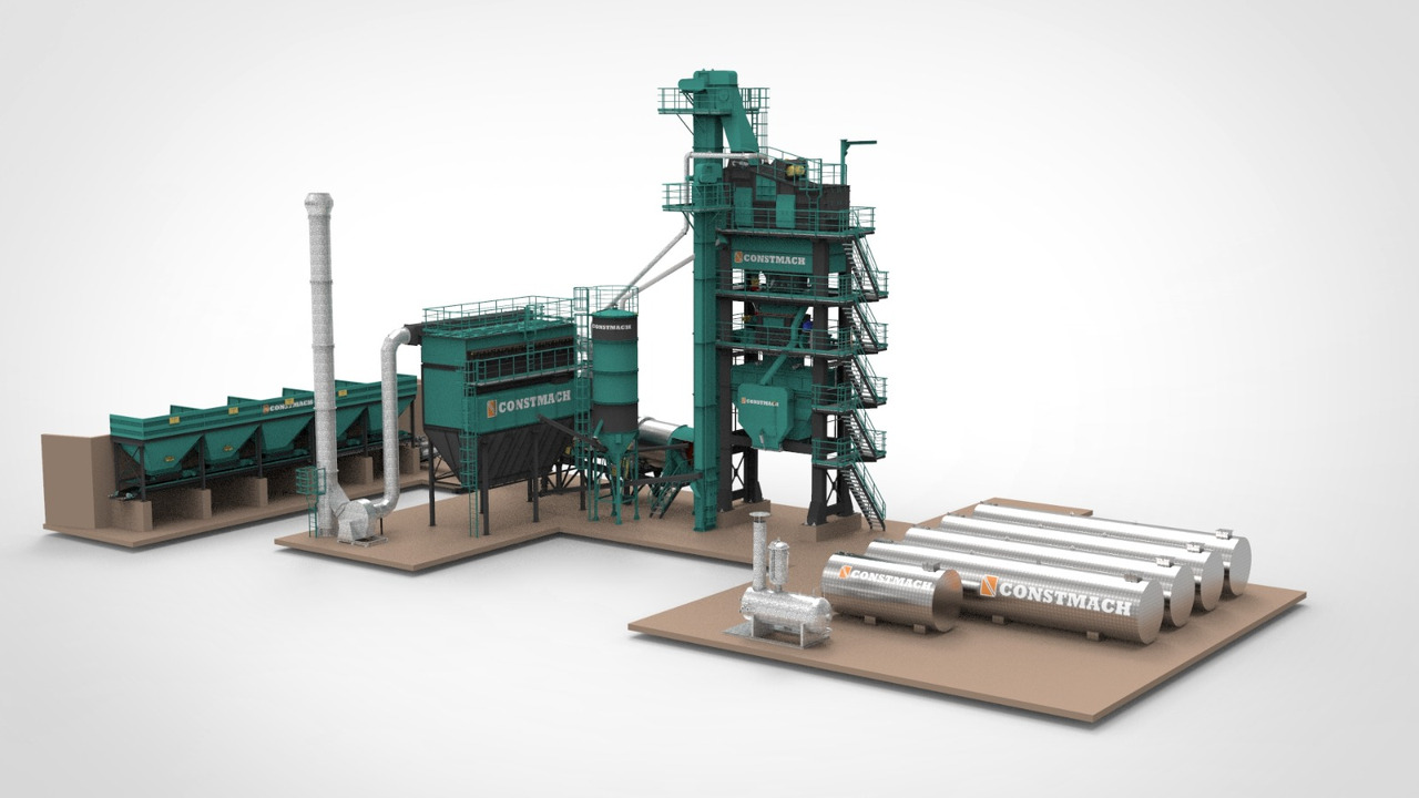 Constmach Stationary Asphalt Plant Delivered in Stock 2 Year Warranty - Závod na výrobu asfaltu: obrázok 1 Constmach Stationary Asphalt Plant Delivered in Stock 2 Year Warranty - Závod na výrobu asfaltu: obrázok 1