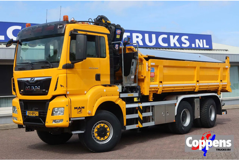 MAN TGS 33.420 2 Zijdige kipper + kraan 6x6 Stuur as - Auto s hydraulickou rukou: obrázok 1 MAN TGS 33.420 2 Zijdige kipper + kraan 6x6 Stuur as - Auto s hydraulickou rukou: obrázok 1
