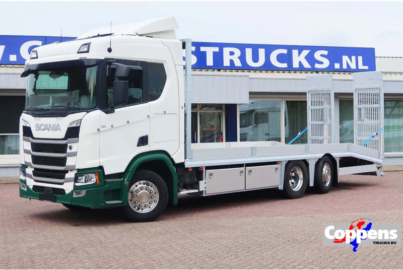 Scania R500 NGS Machinetransport 6x2 Hydralische oprijplaten. Binnenkort leverbaar. - Nákladné vozidlo na prepravu automobilov: obrázok 1 Scania R500 NGS Machinetransport 6x2 Hydralische oprijplaten. Binnenkort leverbaar. - Nákladné vozidlo na prepravu automobilov: obrázok 1