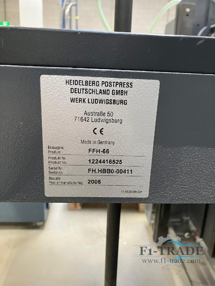 Heidelberg Stahlfolder KH 66/4-KL - Skladací stroj: obrázok 5 Heidelberg Stahlfolder KH 66/4-KL - Skladací stroj: obrázok 5