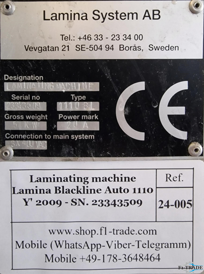 Tlačiarenský stroj Lamina Blackline auto 1110: obrázok 6