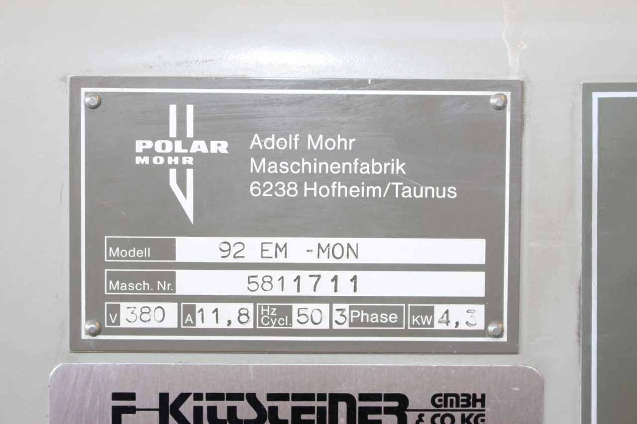 Polar 92 EM-MON - Rezačka na papier: obrázok 3 Polar 92 EM-MON - Rezačka na papier: obrázok 3
