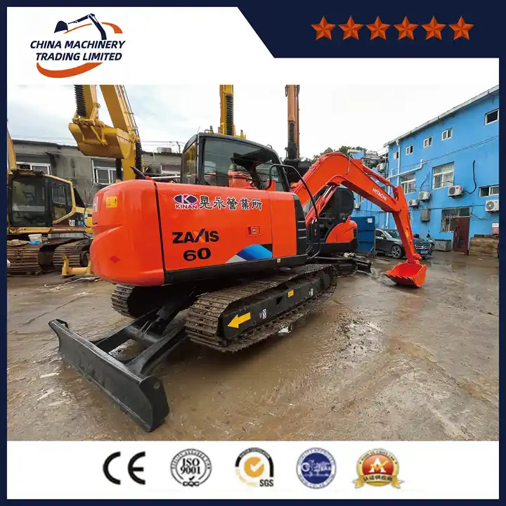Original Small Size Second Hand Excavating Equipment Cheap Price Excellent Quality Used Hitachi Zx60 Excavator With Blade - Pásové rýpadlo: obrázok 4 Original Small Size Second Hand Excavating Equipment Cheap Price Excellent Quality Used Hitachi Zx60 Excavator With Blade - Pásové rýpadlo: obrázok 4