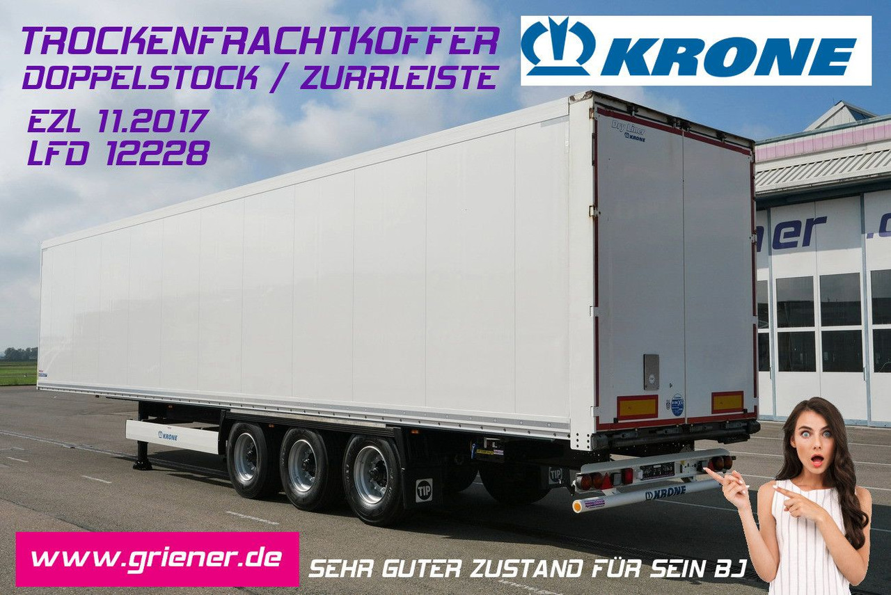 Krone SD 27/ DOPPELSTOCK 33/66 / ZURRLEISTE / BPW - Náves skriňové: obrázok 1 Krone SD 27/ DOPPELSTOCK 33/66 / ZURRLEISTE / BPW - Náves skriňové: obrázok 1