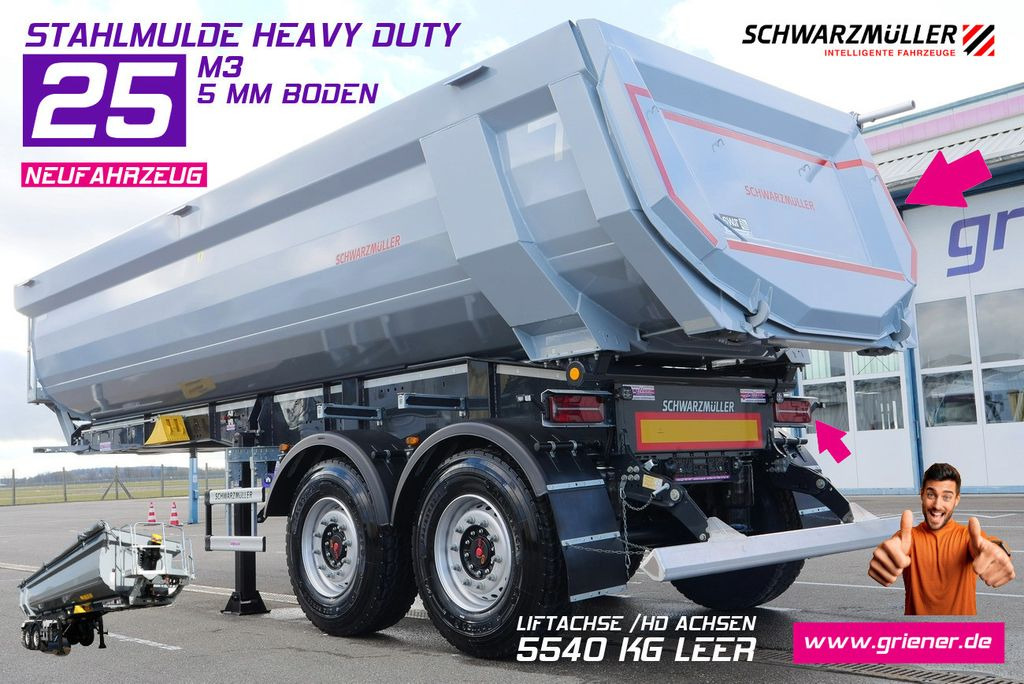 Schwarzmüller HARDOX MULDE / HEAVY DUTY /25 m³ 5 mm 6x4 - Náves sklápěcí: obrázok 1 Schwarzmüller HARDOX MULDE / HEAVY DUTY /25 m³ 5 mm 6x4 - Náves sklápěcí: obrázok 1