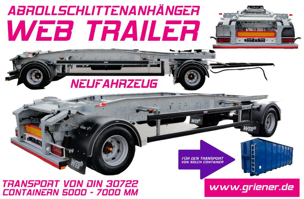 Web-Trailer ARA 18/ DIN 30722 / 5000 - 7000 mm/19,5 VERZINKT  - Hákový/ Ramenový nosič přívěs: obrázok 1 Web-Trailer ARA 18/ DIN 30722 / 5000 - 7000 mm/19,5 VERZINKT  - Hákový/ Ramenový nosič přívěs: obrázok 1