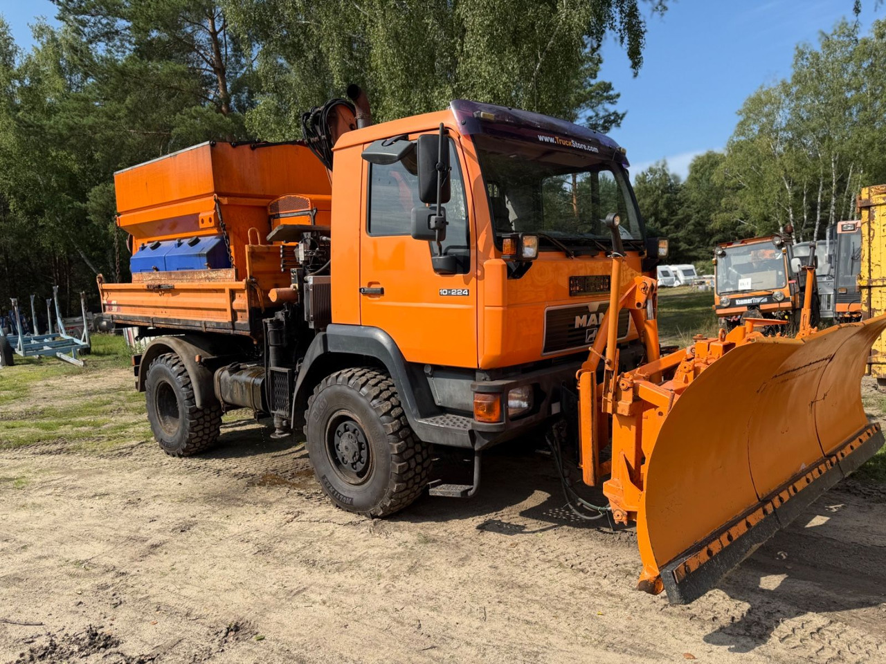 MAN 10.224 Atlas Kran Salzstreuer 4X4 - Sklápač, Auto s hydraulickou rukou: obrázok 3 MAN 10.224 Atlas Kran Salzstreuer 4X4 - Sklápač, Auto s hydraulickou rukou: obrázok 3