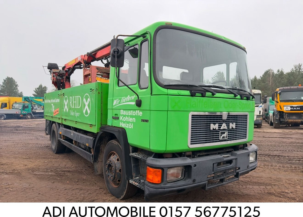 MAN 14.192 - Valníkový/ Plošinový nákladný automobil, Auto s hydraulickou rukou: obrázok 1 MAN 14.192 - Valníkový/ Plošinový nákladný automobil, Auto s hydraulickou rukou: obrázok 1