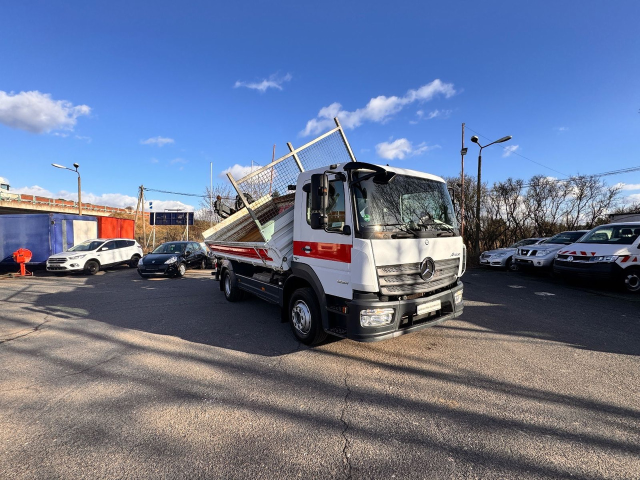 Sklápač, Auto s hydraulickou rukou Mercedes-Benz Atego 1224 Kipper - Kran: obrázok 10