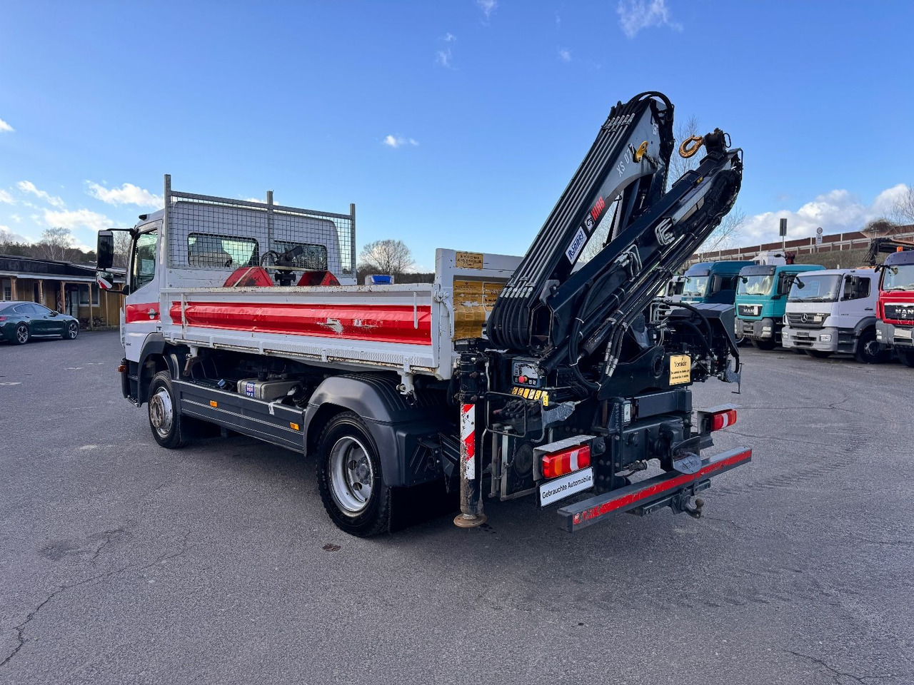 Sklápač, Auto s hydraulickou rukou Mercedes-Benz Atego 1224 Kipper - Kran: obrázok 8